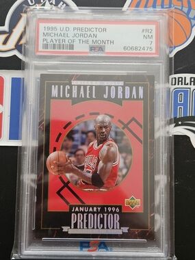 Panini Michael Jordan Red Black Predictor Card